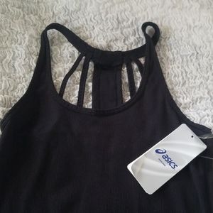 Black Asics athletic tank